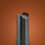 custom core pin tip with 3D geometry